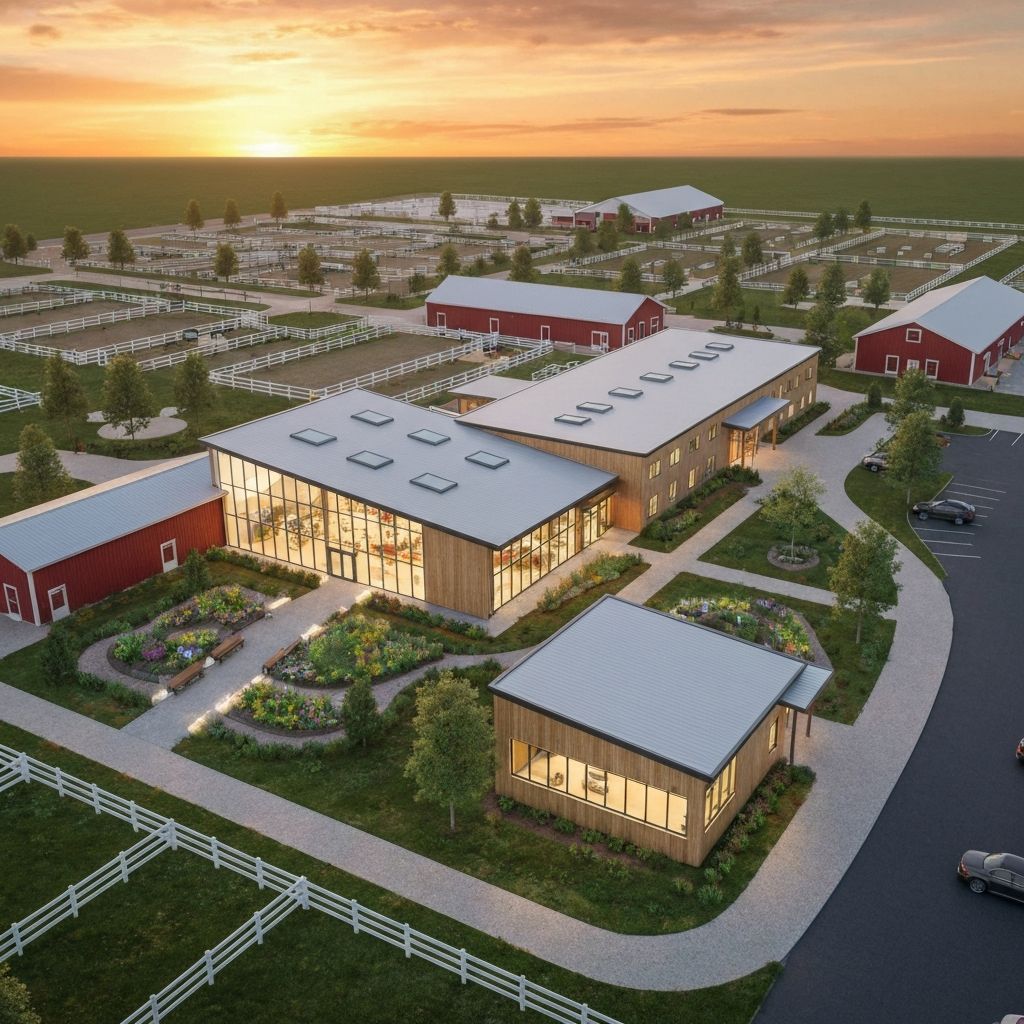 Architectural rendering of the expanded Saddle Up! facility