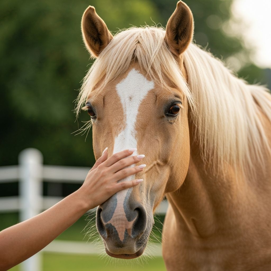 Buttercup, therapy horse at Saddle Up!